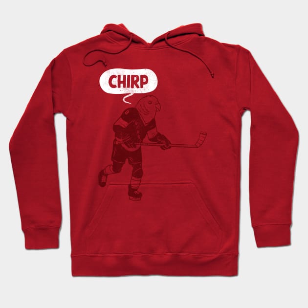 Hockey Chirp (red version) Hoodie by toadyco